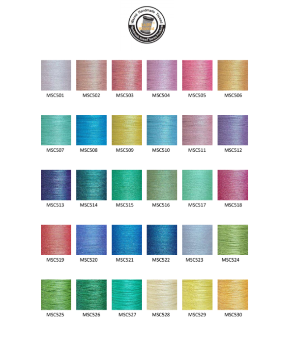 LAJIN huancai waxed polyester   Color catalog