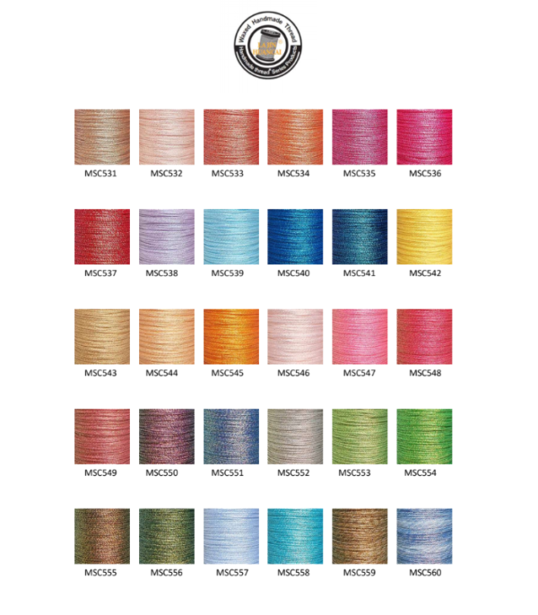 LAJIN huancai waxed polyester   Color catalog