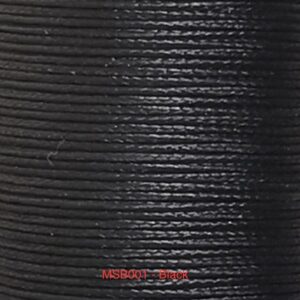 XIANGE  0.45mm  ポリエステル編み組糸   MSB001 Black (ブラック)