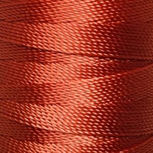 [ミシン対応/Z撚り糸] CRAFT polyester thread  0.40mm /110M巻   108-Rust Red