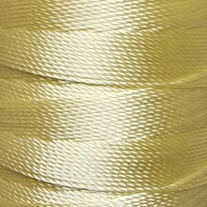 [ミシン対応/Z撚り糸] CRAFT polyester thread  0.40mm /110M巻   201-Light Yellow