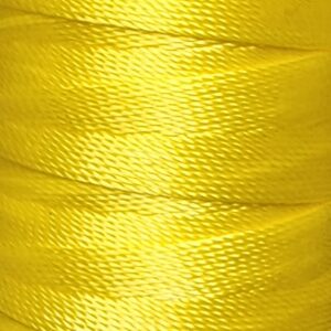 [ミシン対応/Z撚り糸] CRAFT polyester thread  0.40mm /110M巻   205-Bright Yellow