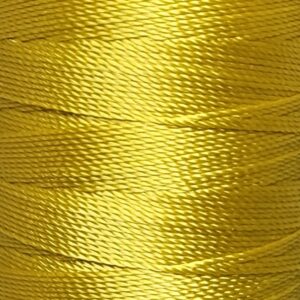 [ミシン対応/Z撚り糸] CRAFT polyester thread  0.40mm /110M巻   206-Banana