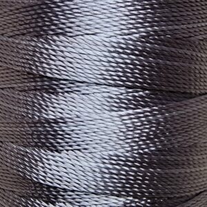 [ミシン対応/Z撚り糸] CRAFT polyester thread  0.40mm /110M巻   608-Smoke Gray