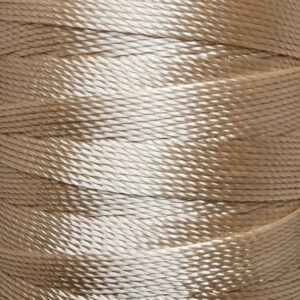 [ミシン対応/Z撚り糸] CRAFT polyester thread  0.40mm /110M巻   702-Ivory