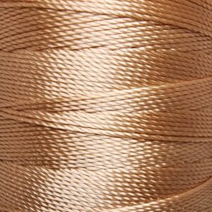 [ミシン対応/Z撚り糸] CRAFT polyester thread  0.40mm /110M巻   704-Light Coffee
