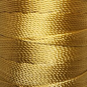 [ミシン対応/Z撚り糸] CRAFT polyester thread  0.40mm /110M巻   707-Mustard
