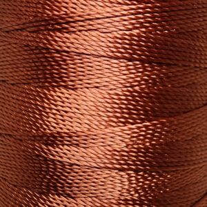 [ミシン対応/Z撚り糸] CRAFT polyester thread  0.40mm /110M巻   708-Caramel