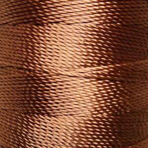 [ミシン対応/Z撚り糸] CRAFT polyester thread  0.40mm /110M巻   709-Mocha
