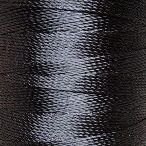 [ミシン対応/Z撚り糸] CRAFT polyester thread  0.40mm /110M巻   901-Black